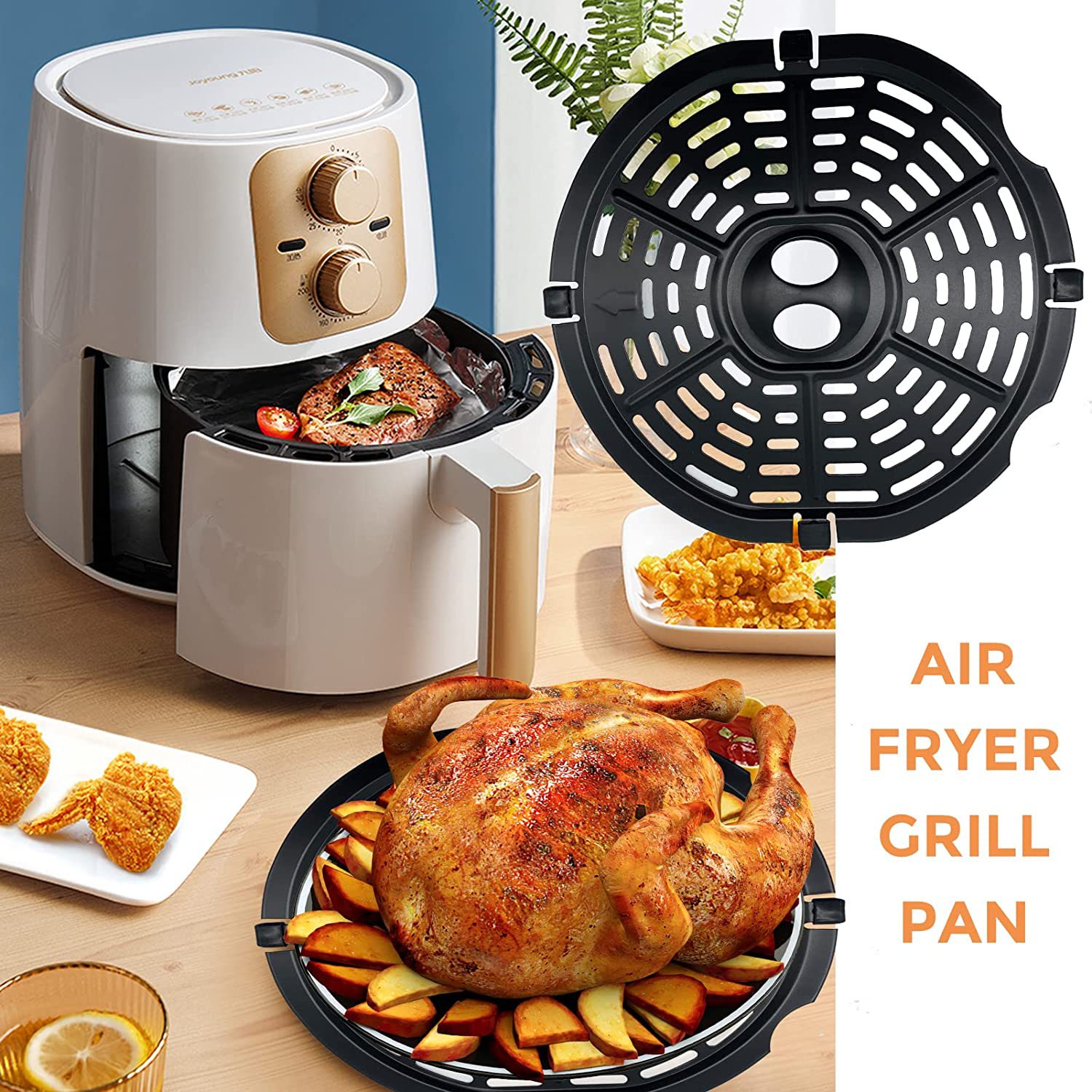 Kitchen Gadgets Air Fryer - Airfryer Basket Replacement Grill Pan Oven