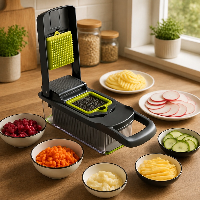 Kitchen Gadgets Vegetable Chopper - 16-in-1 Multifunctional Kitchen Gadget with Vegetable