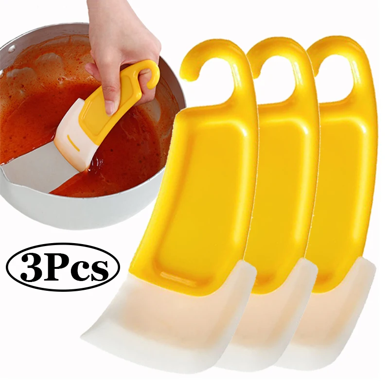 Kitchen Gadgets Under 100 - 1/3 Silicone Tableware Cleaning Scraper Cleaning