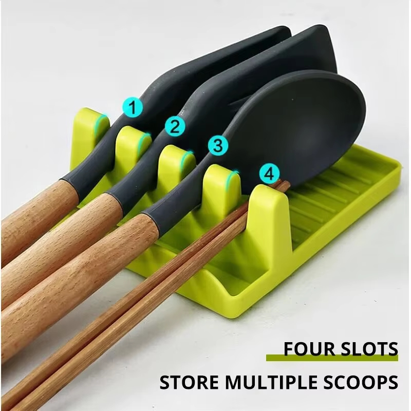 Kitchen Gadgets Under 100 - 1PC Non-slip Plastic Kitchen Spoon Holder
