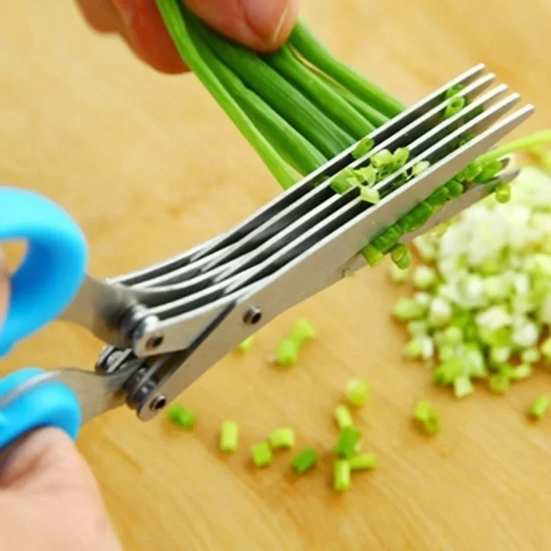 Kitchen Gadgets Cool - Stainless Steel 3/5 Layer Kitchen Scissors