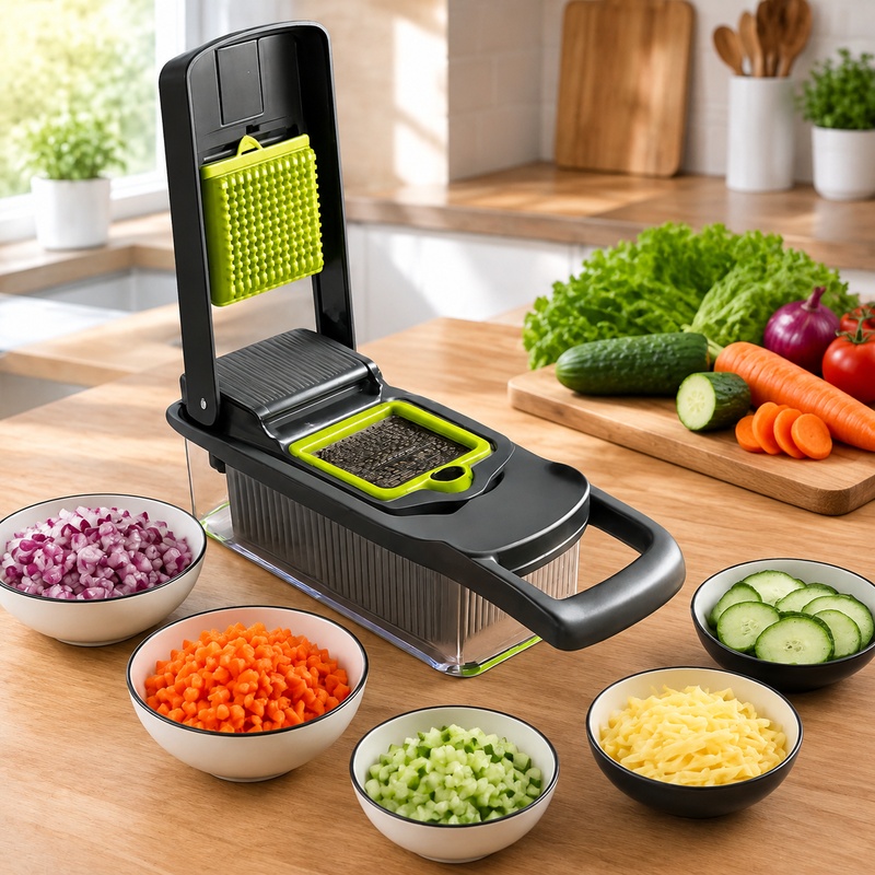 Kitchen Gadgets Vegetable Chopper - 16-in-1 Kitchen Gadget for Vegetables with