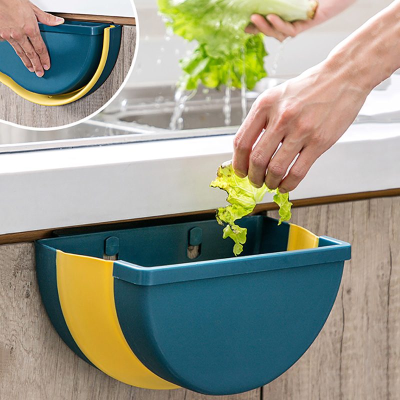 Kitchen Gadgets Storage Ideas - large foldable kitchen trash plastic storage