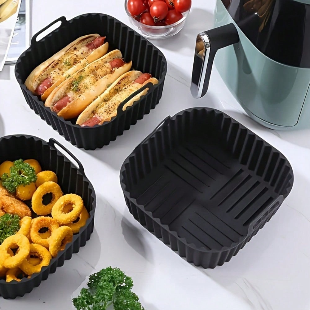 Kitchen Gadgets Air Fryer - 1pc Reusable Silicone Air Fryer Liner,