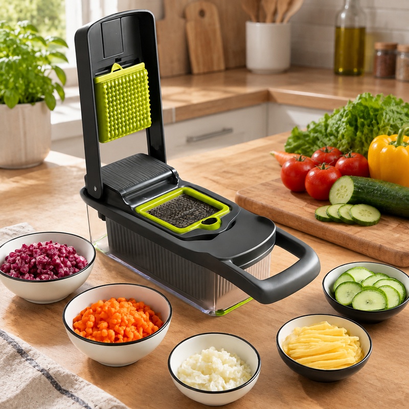 Kitchen Gadgets Vegetable Chopper - 16-in-1 Vegetable Slicing and Peeling Tool