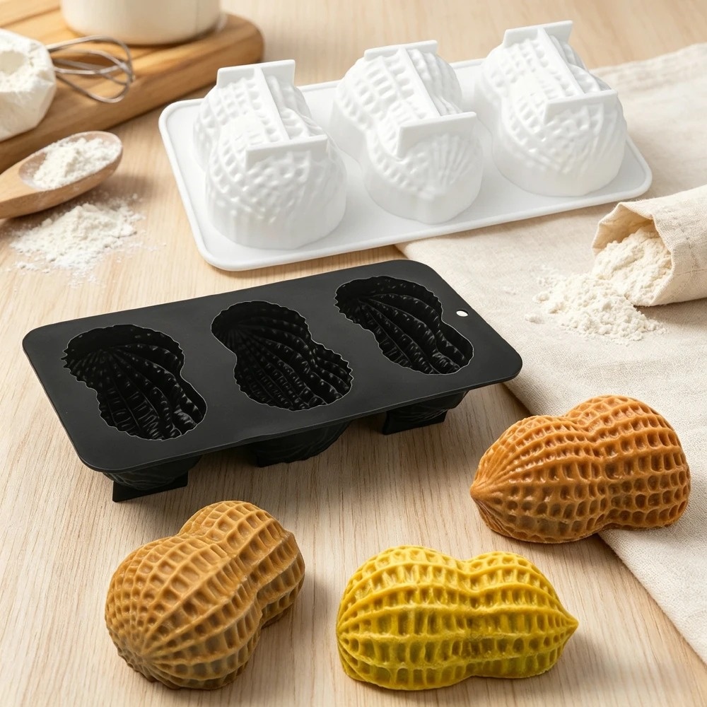 Kitchen Gadgets Baking - Peanut Design Silicone Chocolate Mold Food