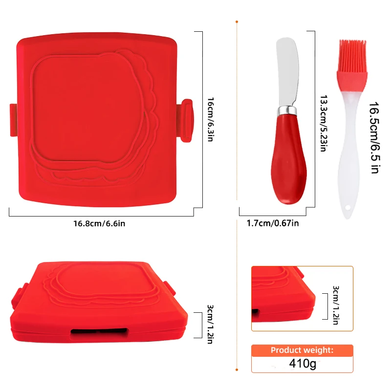 3pack Food Grade Sandwich Toas - огляд і ціна Kitchen Gadgets Baking