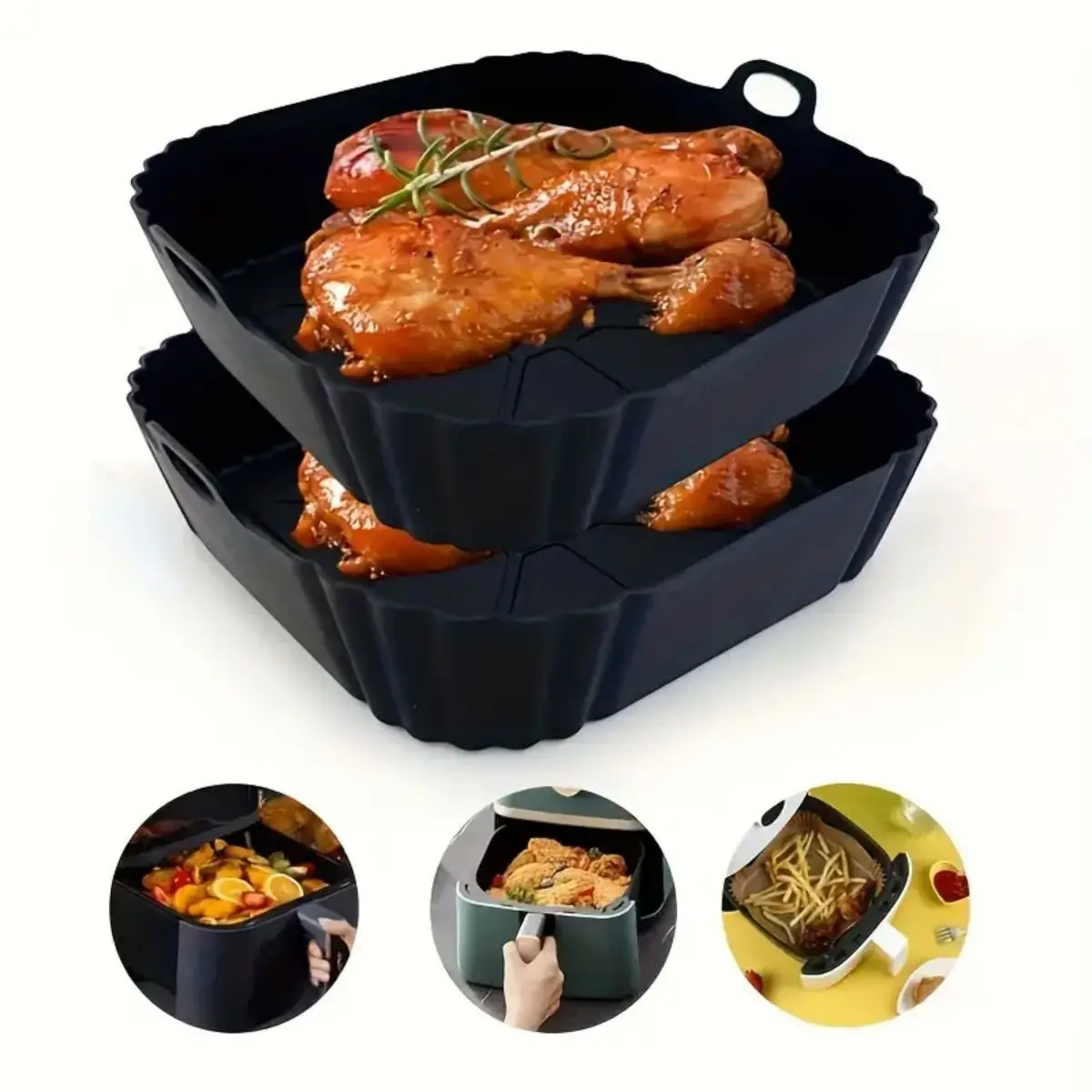 Reusable Air Fryer Silicone Po - огляд і ціна Kitchen Gadgets Cool