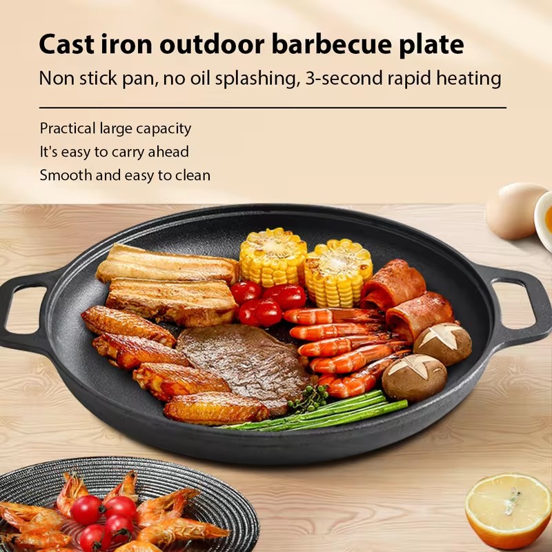 Heavy-Duty Cast Iron Fry Pan w - огляд і ціна Cast Iron Skillet