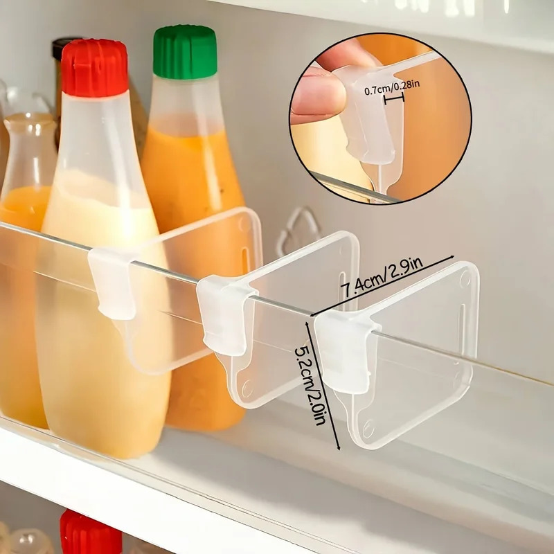 8/16/24PCS Sturdy Clear Refrig - огляд і ціна Kitchen Gadgets Storage Ideas