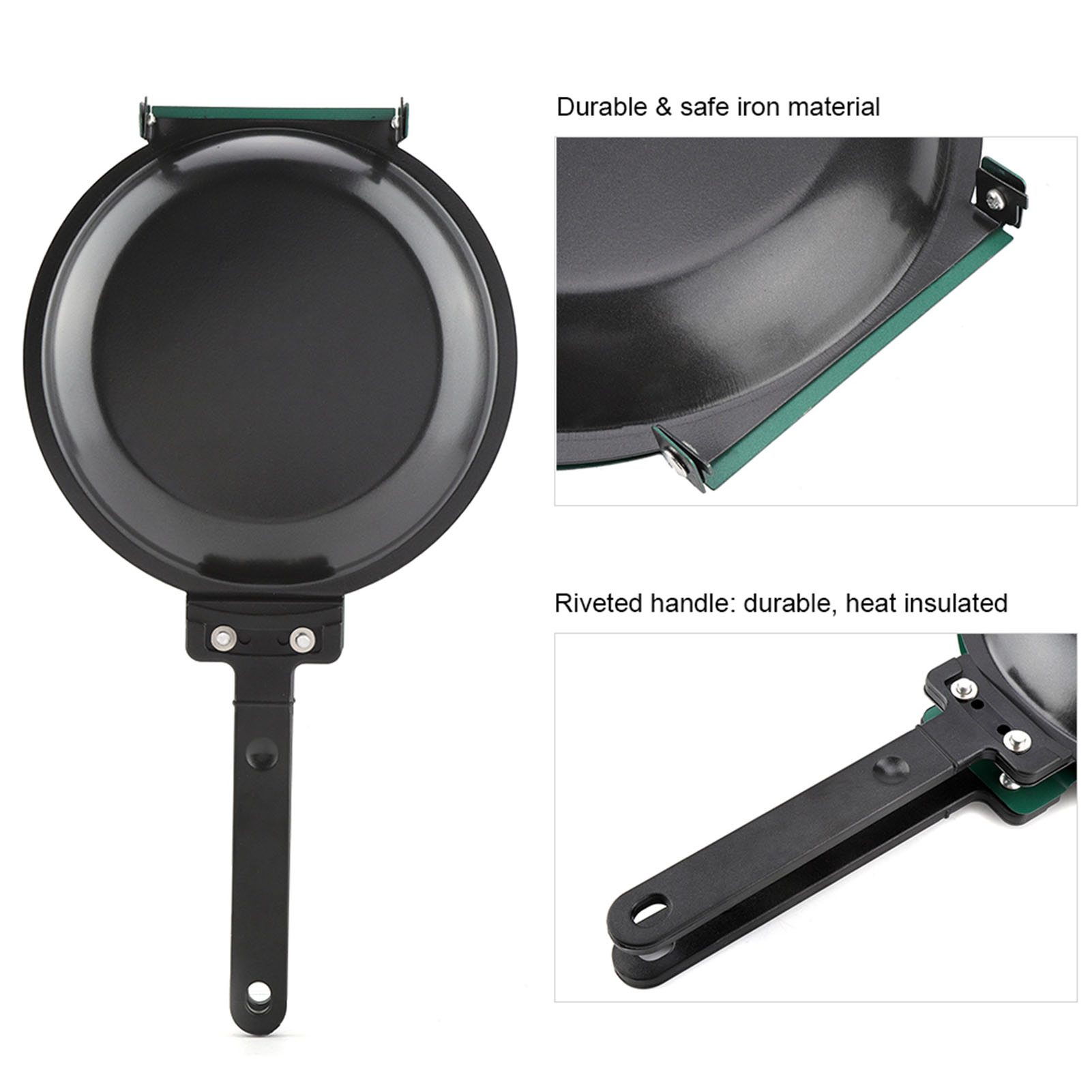 Double Side Titanium Steel Coa - огляд і ціна Cast Iron Skillet