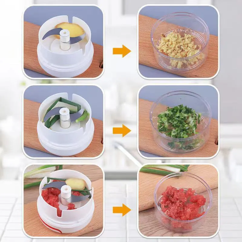 Plastic Garlic Crusher Press V - огляд і ціна Kitchen Gadgets Vegetable Chopper