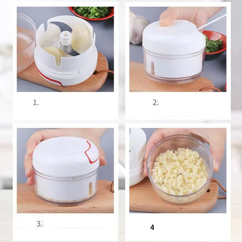 Plastic Garlic Crusher Press V - огляд і ціна Kitchen Gadgets Vegetable Chopper