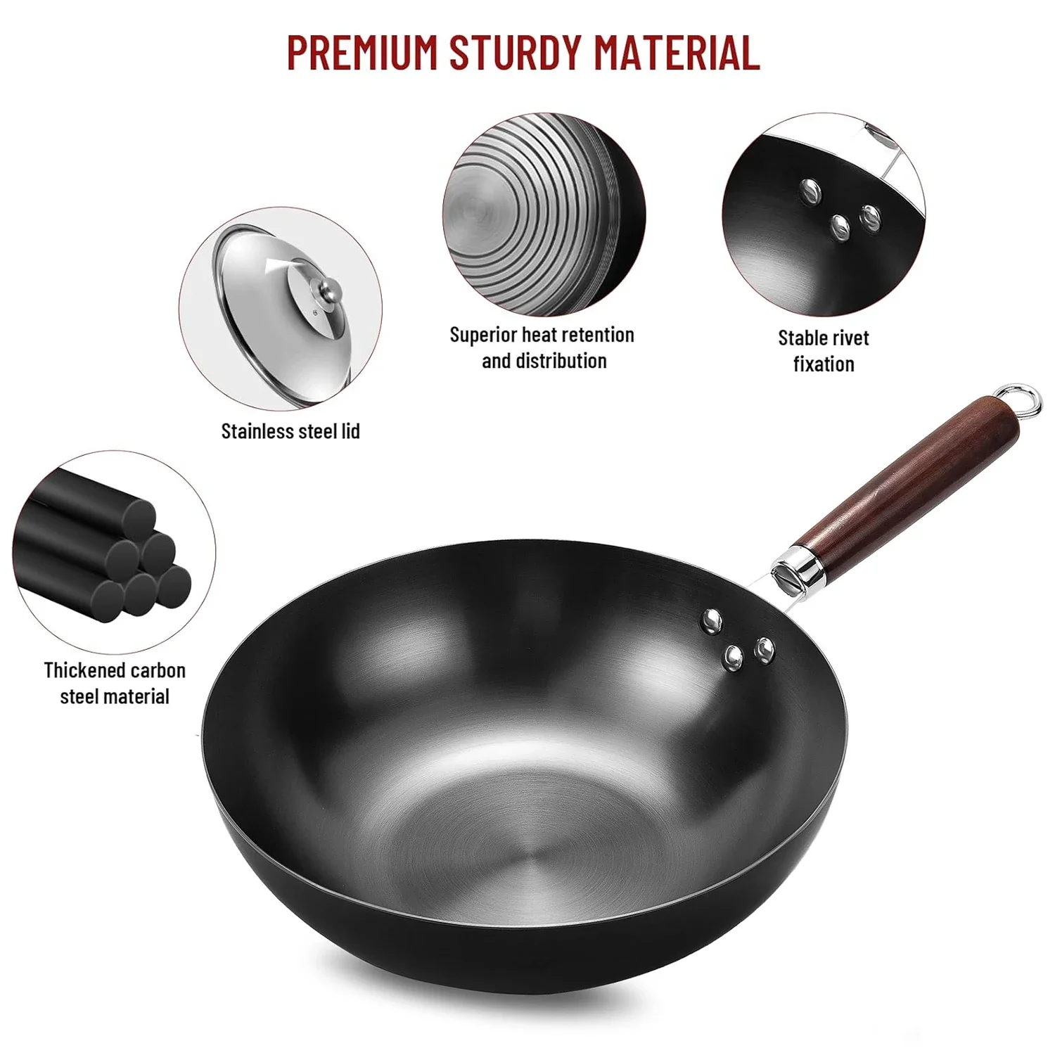 Flat Bottom Wok Pan 32cm Skill - огляд і ціна Cast Iron Skillet