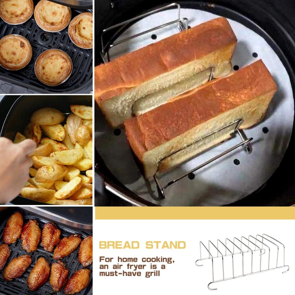 1Pcs Stainless Steel Toast Bre - огляд і ціна Kitchen Gadgets Air Fryer