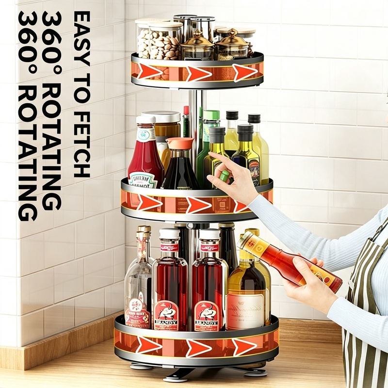 360°Rotatable Spice Storage Tu - огляд і ціна Kitchen Gadgets Storage Ideas