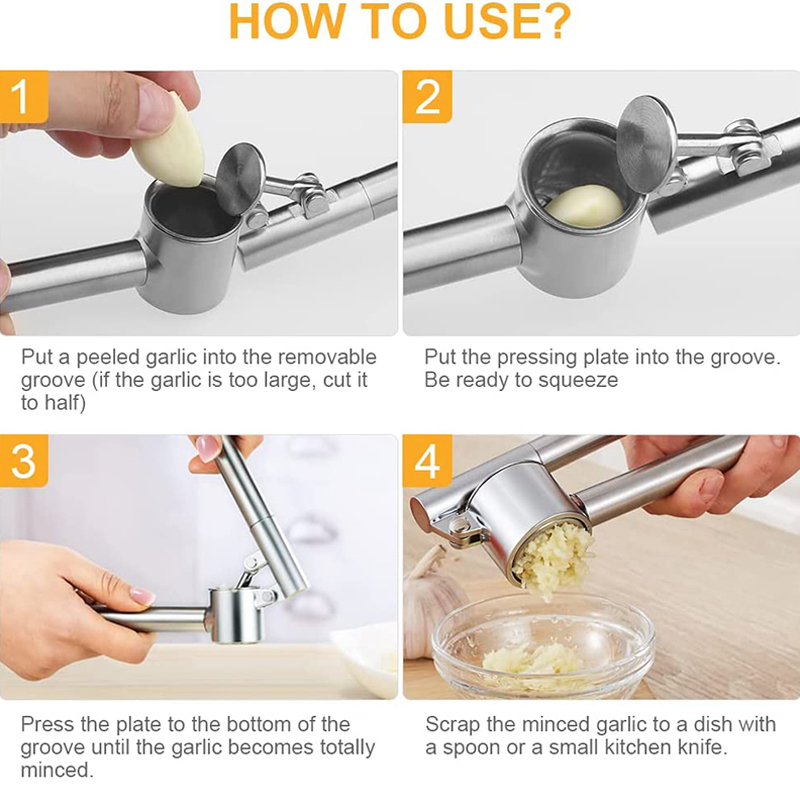 Garlic Press Mincer Stainless  - огляд і ціна Kitchen Gadgets Garlic