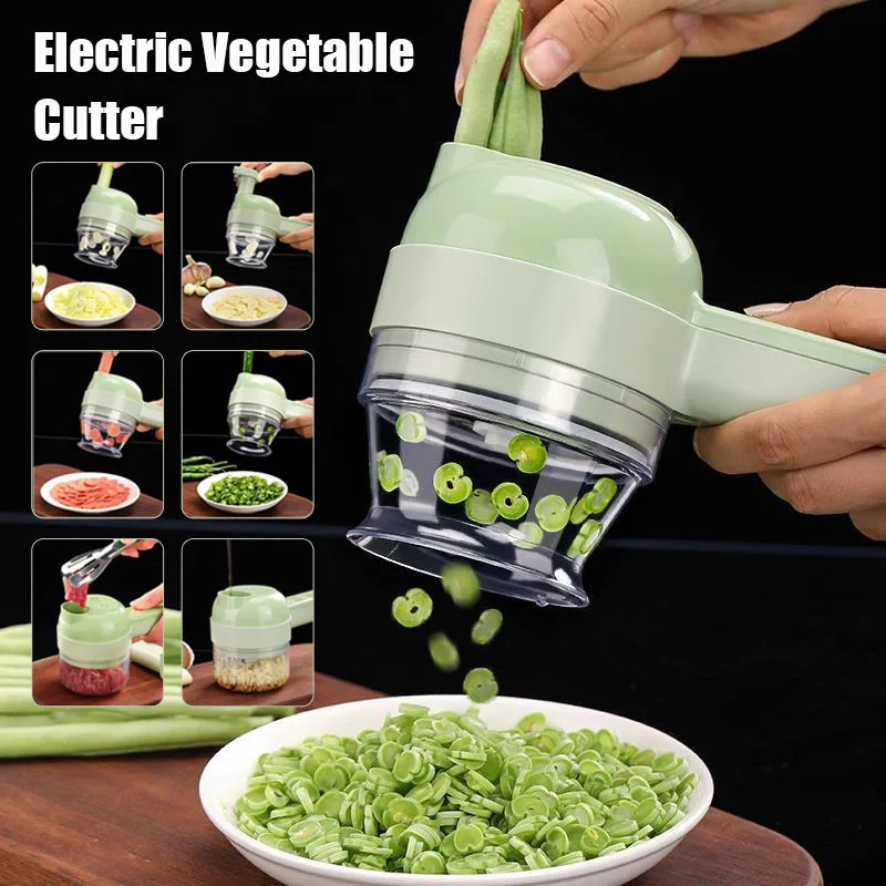 4 IN 1 Electric Vegetable Cutt - огляд і ціна Kitchen Gadgets Vegetable Chopper