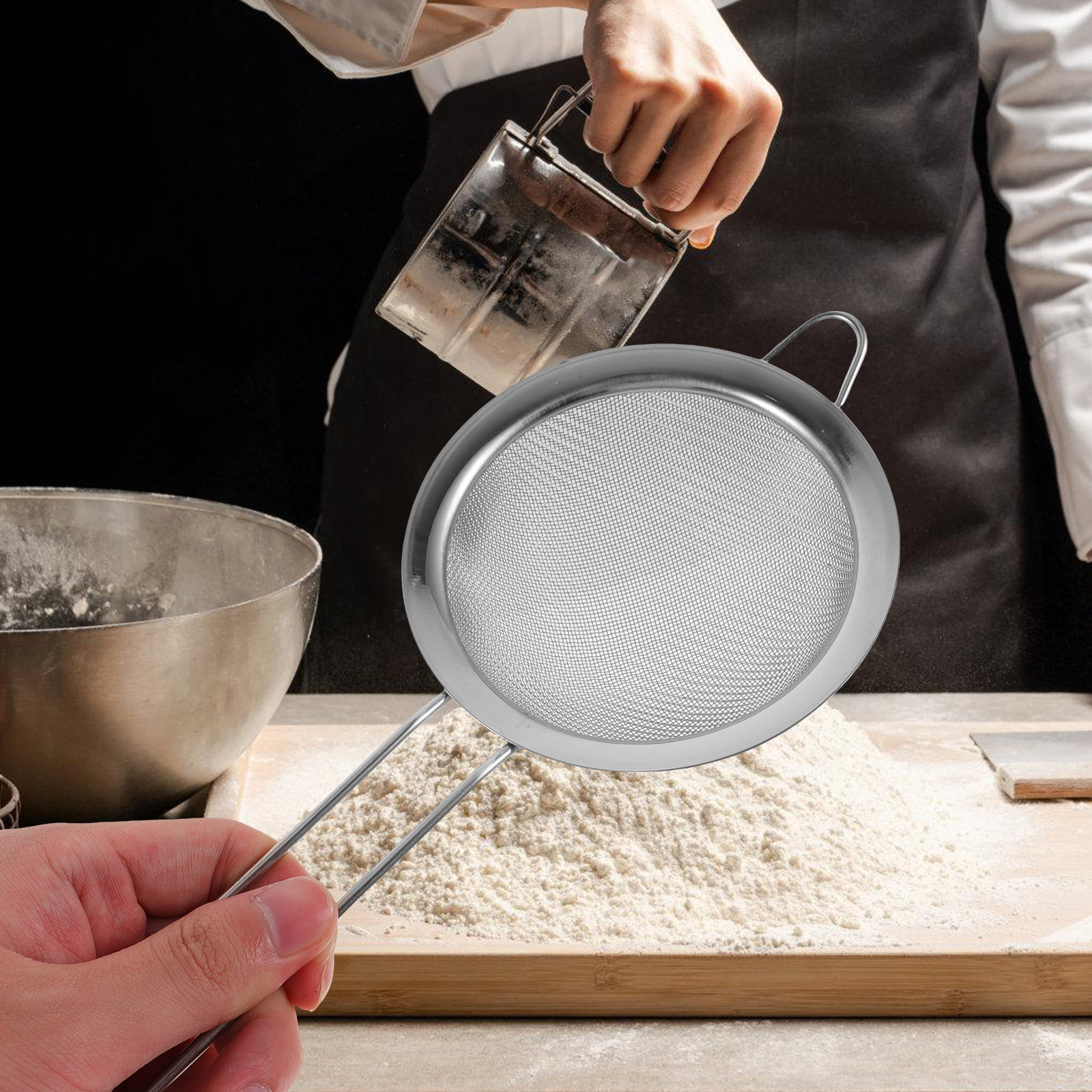 Stainless Steel Fine Mesh Hand - огляд і ціна Kitchen Gadgets Baking