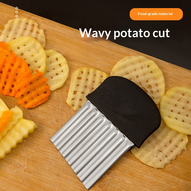 Stainless Steel Crinkle Cutter - огляд і ціна Kitchen Gadgets Vegetable Chopper