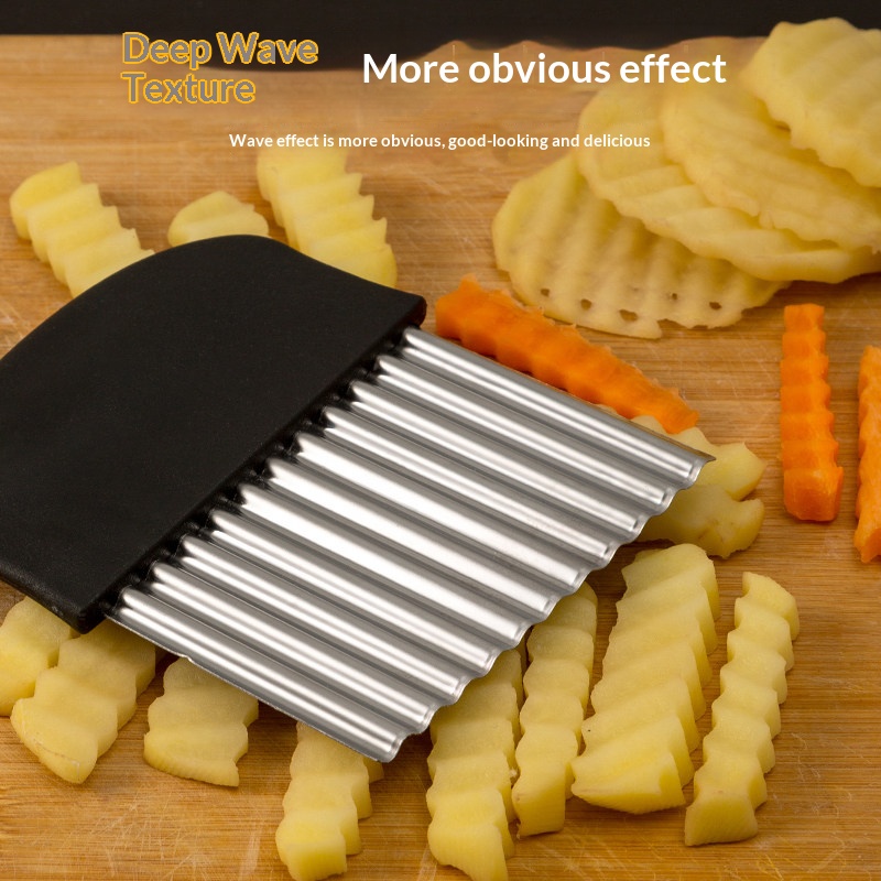 Stainless Steel Crinkle Cutter - огляд і ціна Kitchen Gadgets Vegetable Chopper