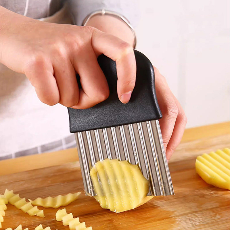 Stainless Steel Crinkle Cutter - огляд і ціна Kitchen Gadgets Vegetable Chopper