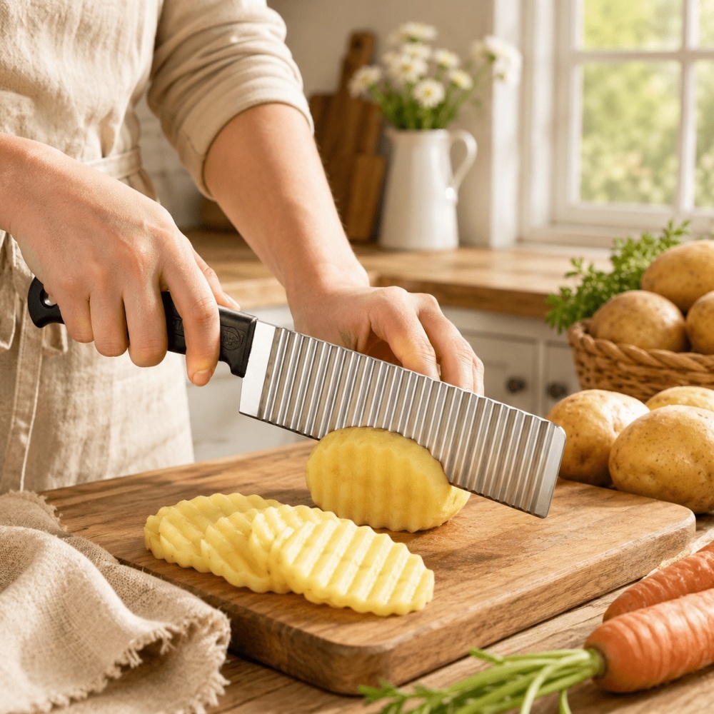 Stainless Steel Potato Chip Sl - огляд і ціна Kitchen Gadgets Vegetable Chopper