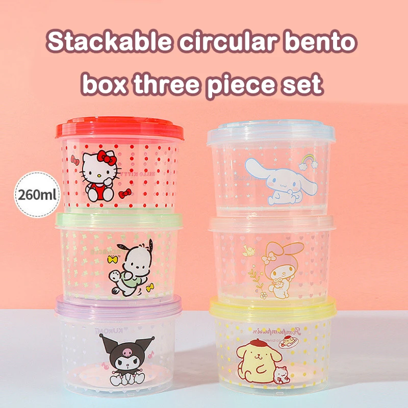 Kitty Bento Box Set 3 Pieces C - огляд і ціна Kitchen Gadgets Storage Ideas