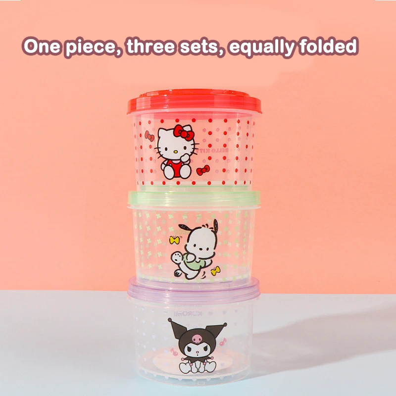 Kitty Bento Box Set 3 Pieces C - огляд і ціна Kitchen Gadgets Storage Ideas